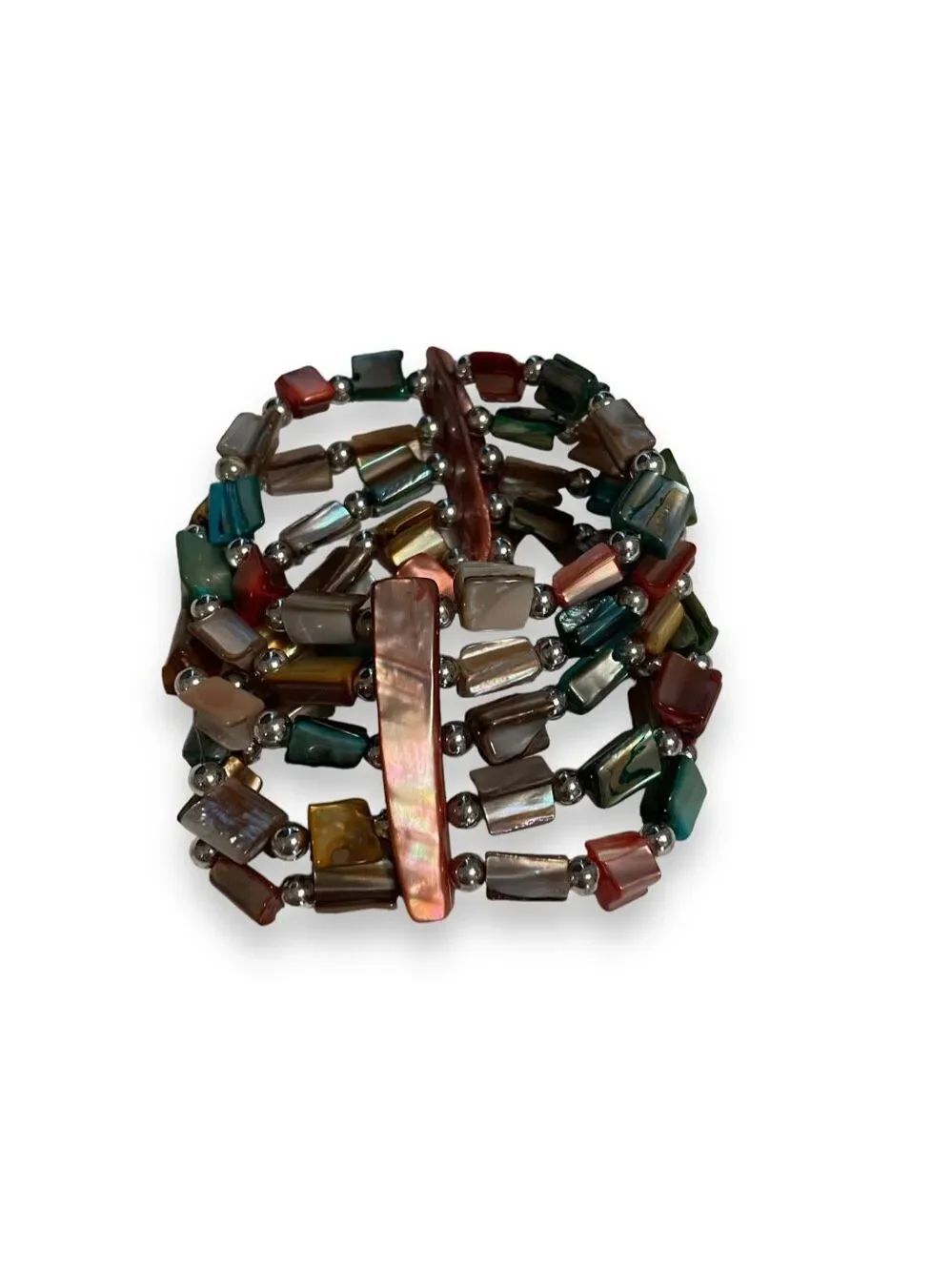 Lia Sophia Stone Beaded Stretchy Bracelet